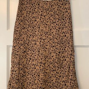 Reformation leopard print  A-Line Skirt